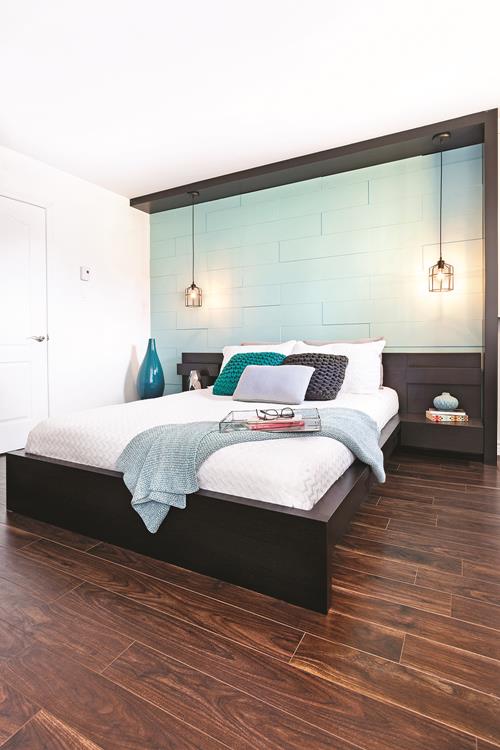 Chambre à coucher: créer un point focal de manière originale!