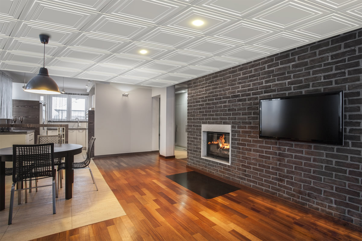 Faux Plafond Suspendu Brique